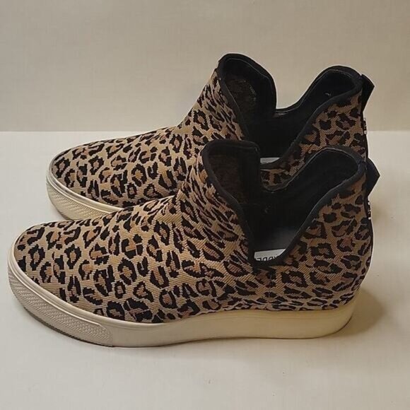Steve Madden Lowery Leopard Print Casual Slip-on High Top Shoes Size 6.5 - Picture 6 of 8